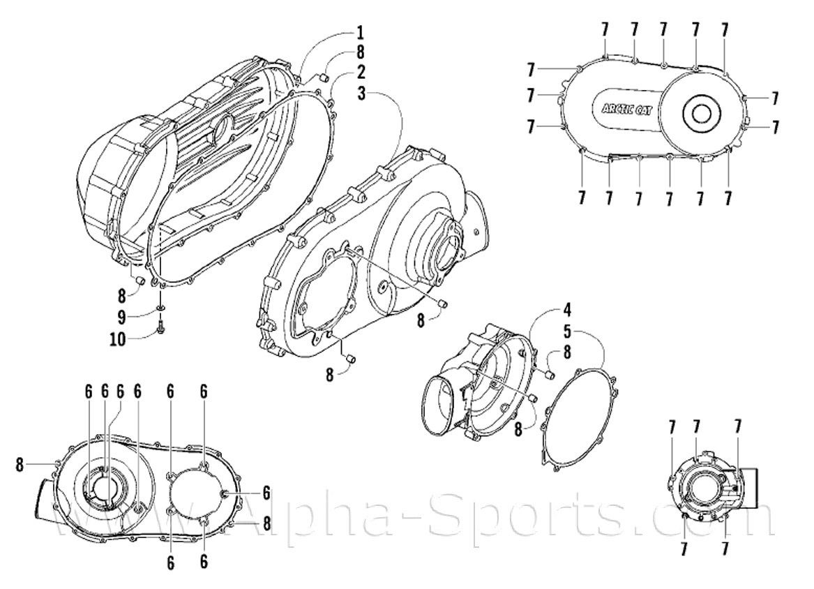 Arctic Cat 400 4x4 Parts Diagram